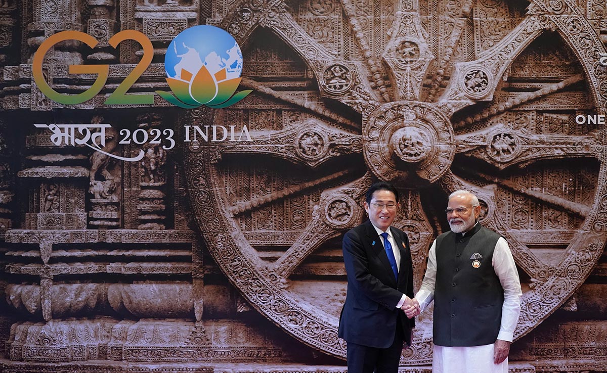 Konark Wheel Replica Serves As Backdrop Of PM Modi's G20 Welcome Handshake