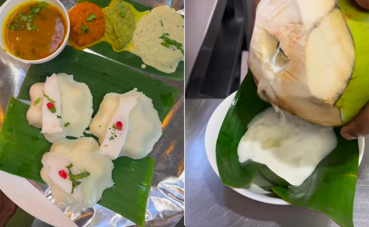 Seen The Viral Nariyal Pani Idli? Watch How This Unusual Idli Version Is Prepared