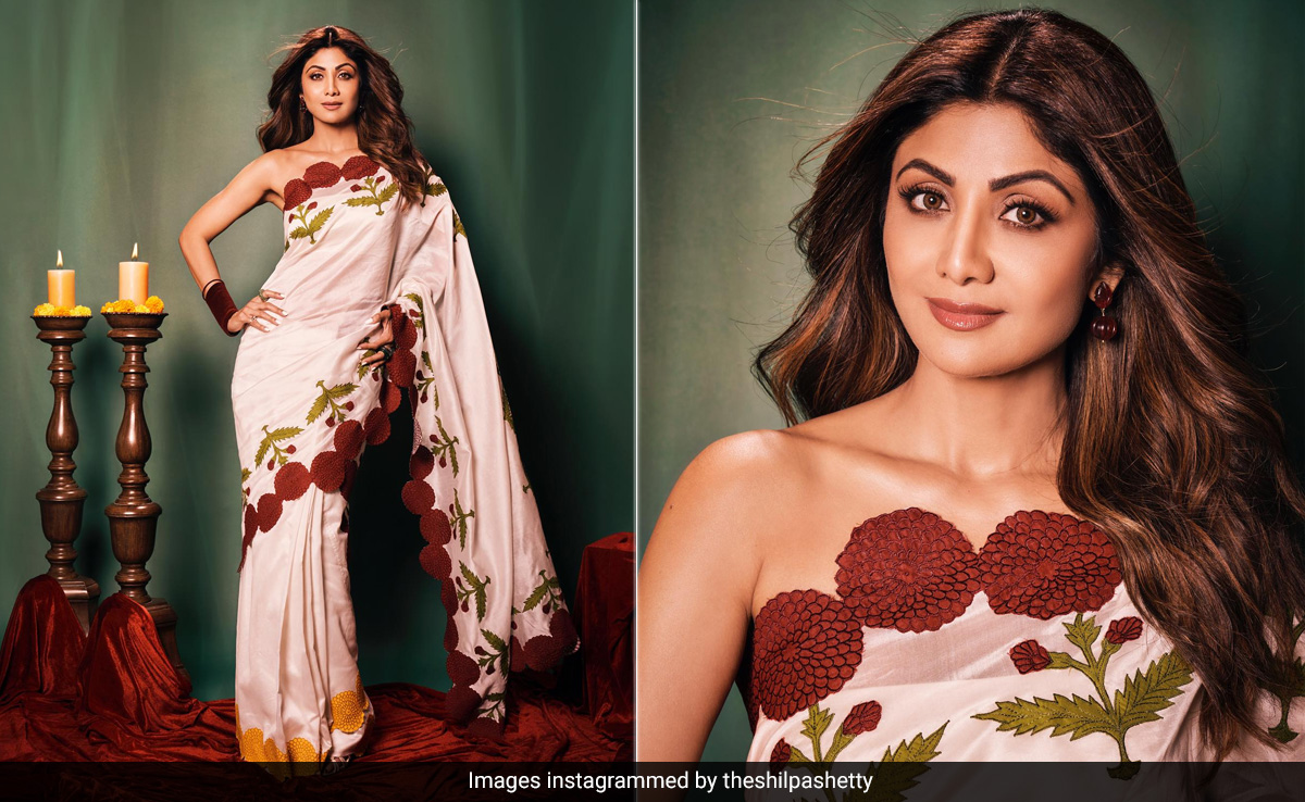 <i>Saree</i> But Shilpa Shetty Isn't Sorry That Her Ethnic Look Brought Back Spring In The Monsoon