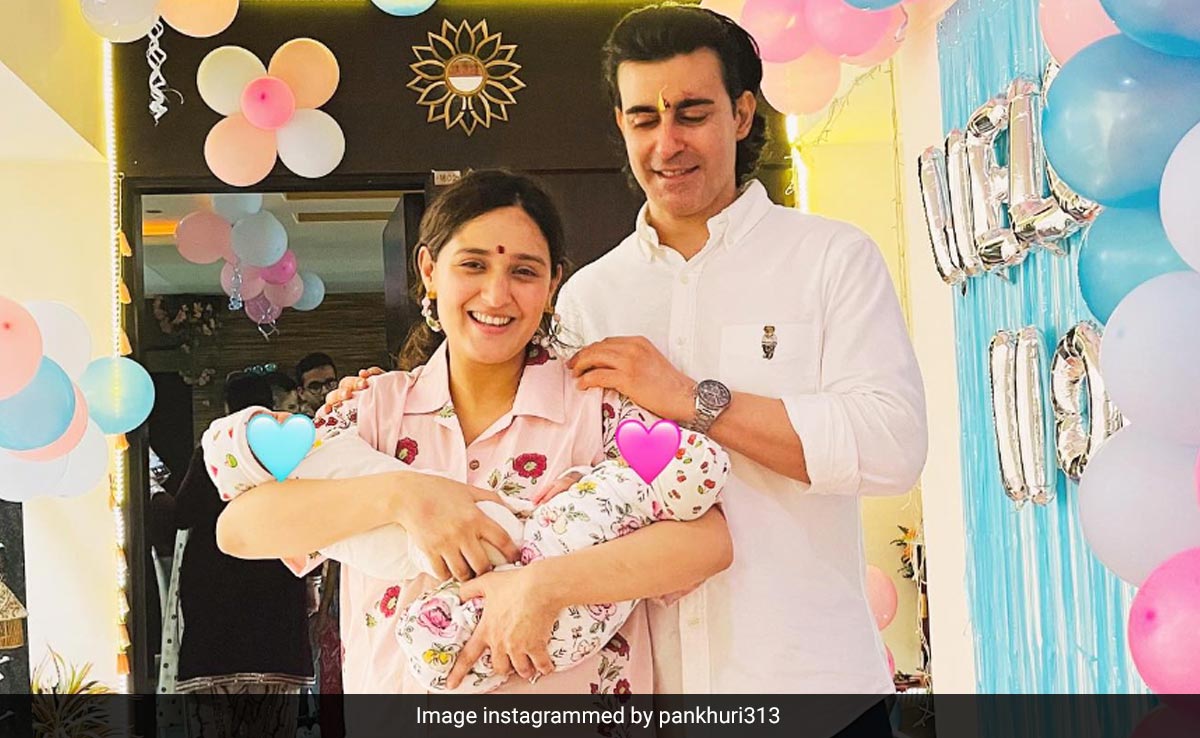 A Peek Into Pankhuri Awasthy And Gautam Rode's Twins' Naming Ceremony