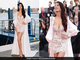 Jacqueliene Fernandez Serves High-End Glam On The Red Carpet In A Glitzy Mini Dress And Jacket Jacqueliene Fernandez Serves High-End Glam On The Red Carpet In A Glitzy Mini Dress And Jacket