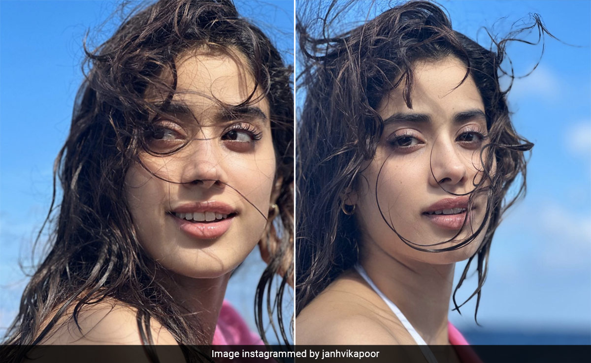 With Glossy Lips And Wispy Lashes, Janhvi Kapoor's Fresh-Face Glow Tops Our Beauty Charts