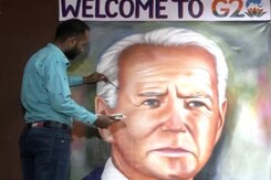 Watch: Amritsar-Based Artist Paints US President Joe Biden's Portrait Ahead Of G20 Summit Watch: Amritsar-Based Artist Paints US President Joe Biden's Portrait Ahead Of G20 Summit