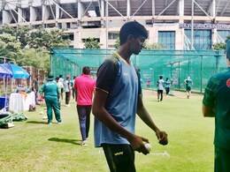 Meet Nishanth Saranu -  6 Feet 9 Inches Tall Indian Net Bowler Who Impressed Pakistan Stars