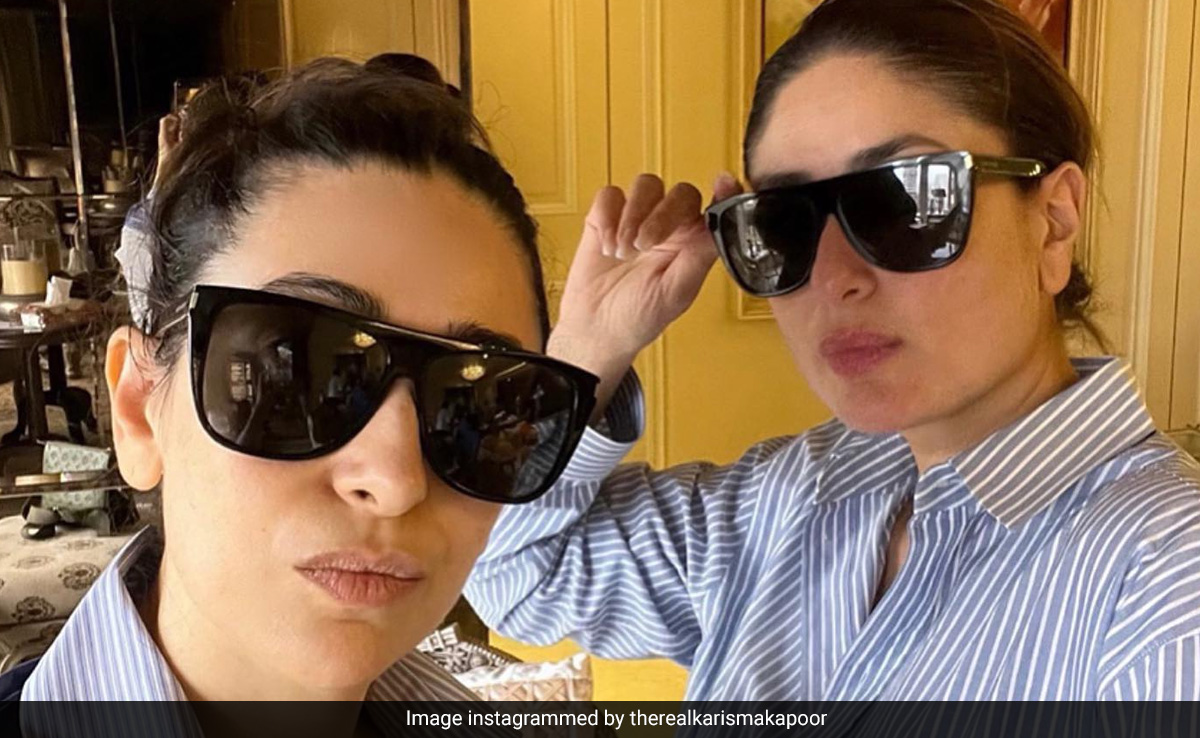 Just Kareena Kapoor And Sister Karisma "Twinning And Winning" In Style