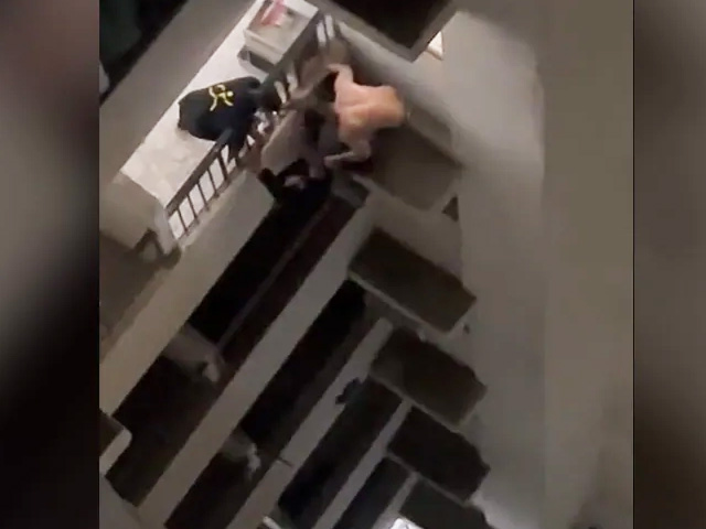 Watch: Drunk Men Create Chaos, Sit On Slab Of Balcony In Noida Society