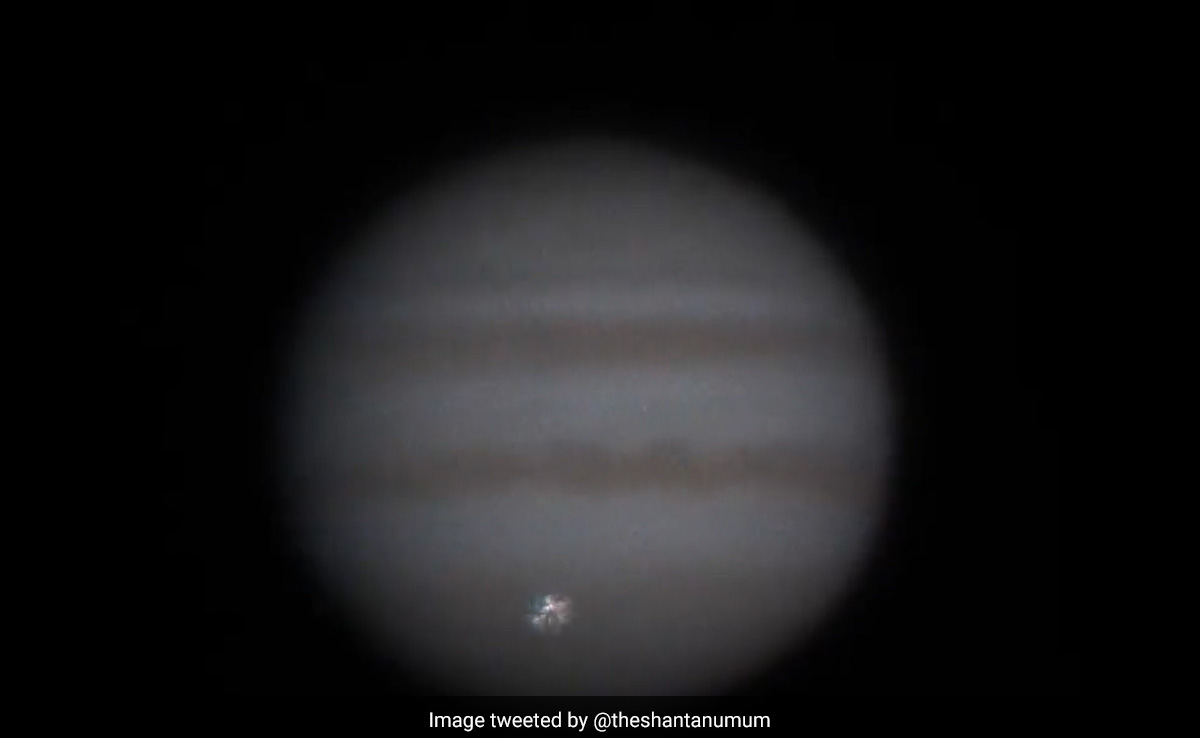 Watch: Astronomer Captures Bright Flash In Jupiter's Atmosphere