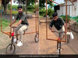 शख्स ने जुगाड़ से बना दी बिना पैडल वाली अनोखी साइकिल, लोग बोले- बढ़िया इन्वेंशन है नासा से बचाके रखना... शख्स ने जुगाड़ से बना दी बिना पैडल वाली अनोखी साइकिल, लोग बोले- बढ़िया इन्वेंशन है नासा से बचाके रखना...