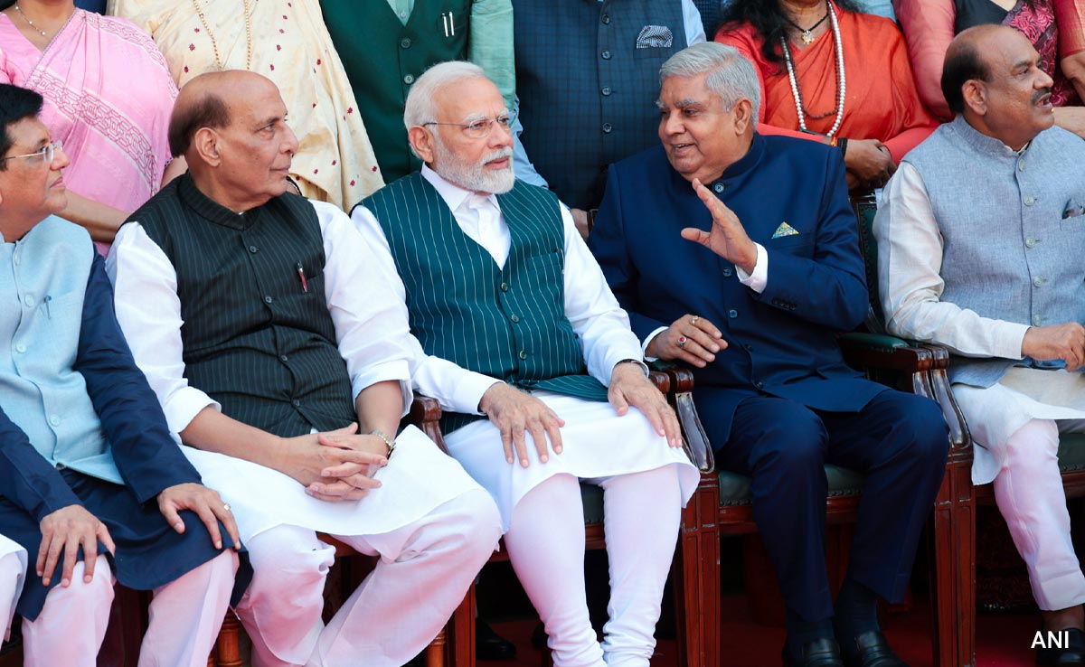 Watch: MPs Gather At Old Parliament Building For Group Photo
