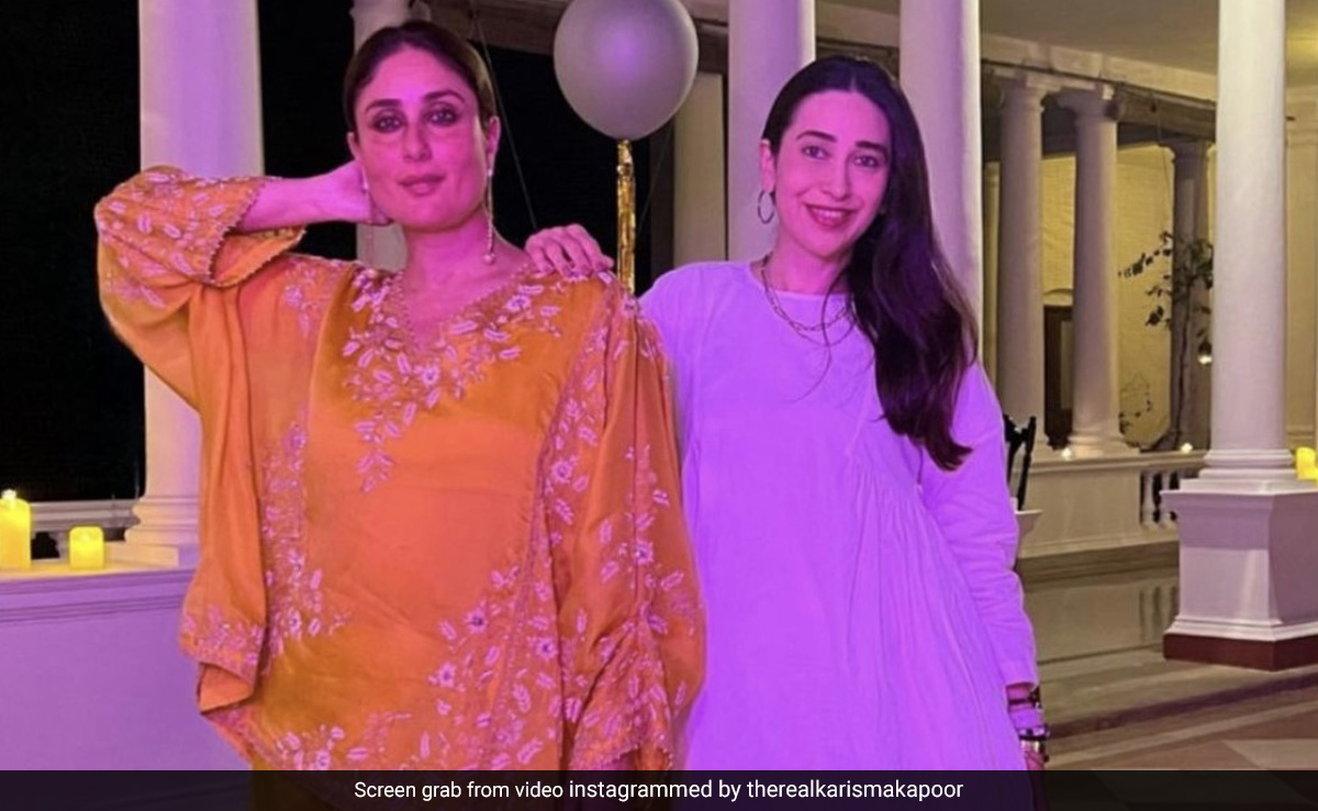 Sisters Kareena Kapoor And Karisma Kapoor Serve A Chic Style Moment For A <i>Jaane Jaan</i> Birthday Celebration