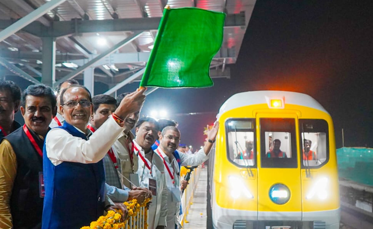"A New Era": Shivraj Singh Chouhan Flags Off Trial Run Of Indore Metro