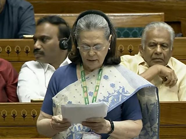 "OBCs Should Be Included In Women's Reservation Bill": Sonia Gandhi In Parliament