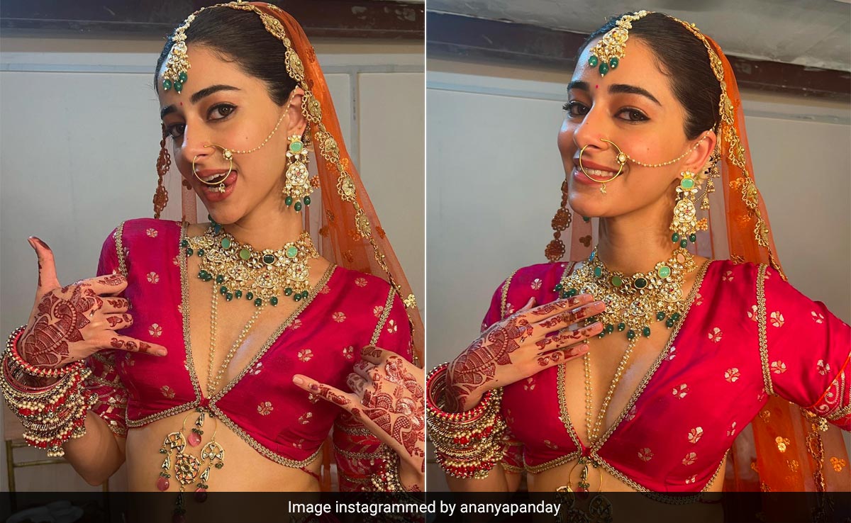 Ananya Panday Channels <i>Pari</i> With Traditional Indian Grace In A Pink <i>Ghagra Choli</i>