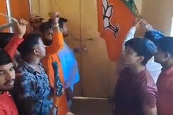 Union Minister Subhas Sarkar Locked Up In Party Office By Bengal BJP Workers Union Minister Subhas Sarkar Locked Up In Party Office By Bengal BJP Workers