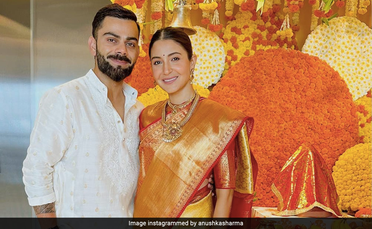 Anushka Sharma And Virat Kohli's Coordinated Festive Outfits Are A Display Of Classic Traditional Style