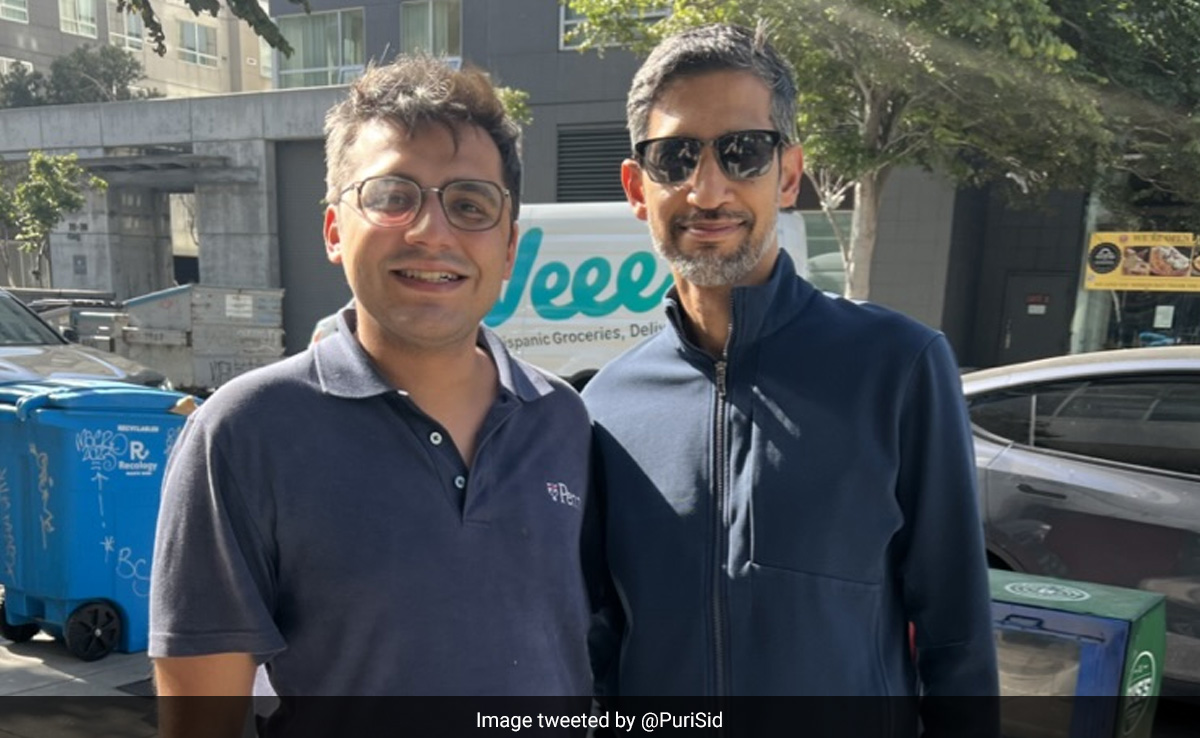 Bengaluru Techie Runs Into Google CEO Sundar Pichai On San Francisco Street, His Post Is Now Viral