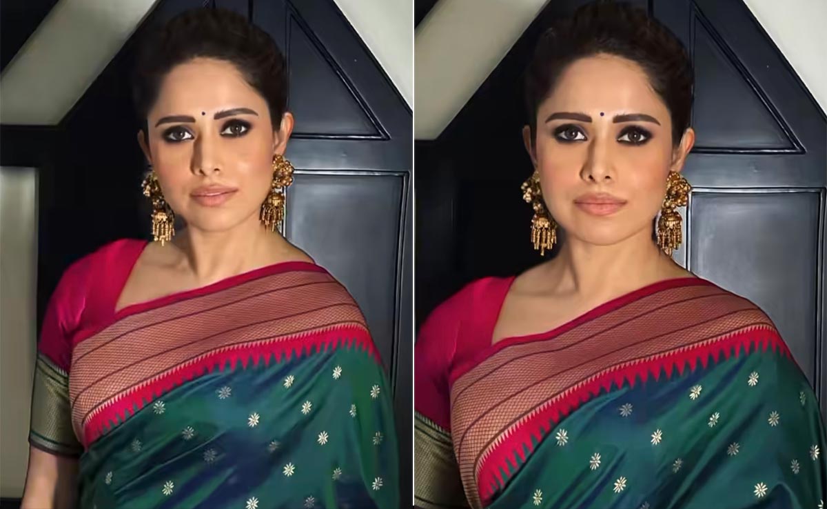 With Smokey Eyes And Wispy Lashes, Nushrratt Bharuccha Gives Us A Hefty Dose Of Festive Glam