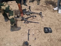 भारत-पाक सीमा क्षेत्र में मिला क्षतिग्रस्त ड्रोन, पाकिस्तान से हेरोइन तस्करी की आंशका