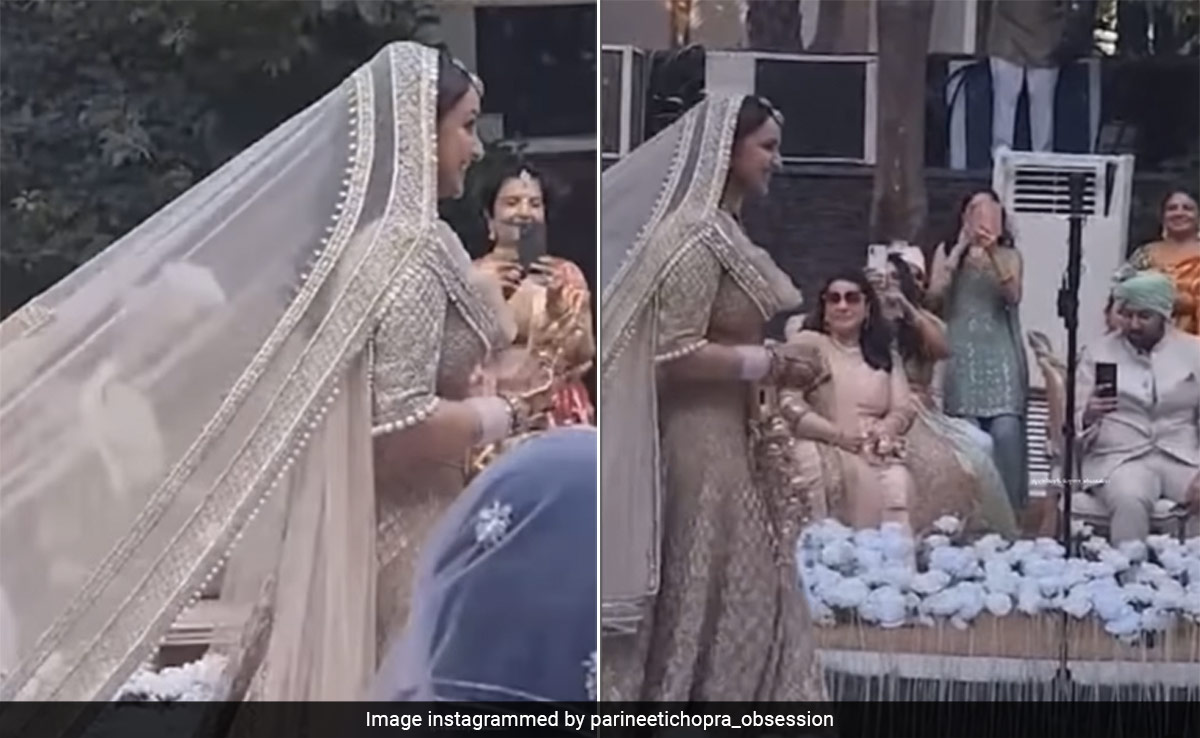 The Moment Parineeti Chopra Made Her Bridal Entry. Watch Viral Video