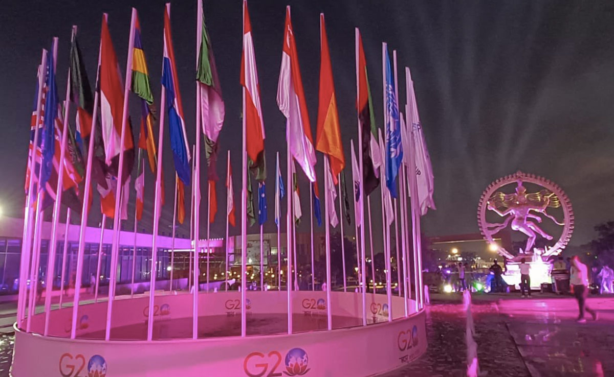 ख़ूबसूरत दुल्हन की तरह सजकर तैयार है दिल्ली, G-20 के मेहमानों के स्वागत में भारत मंडपम, देखें तस्वीरें