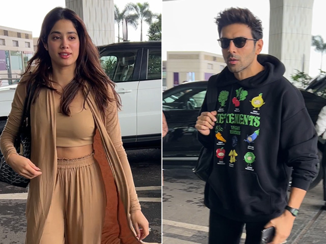 Airport Diaries: Jahnvi Kapoor And Kartik Aaryan