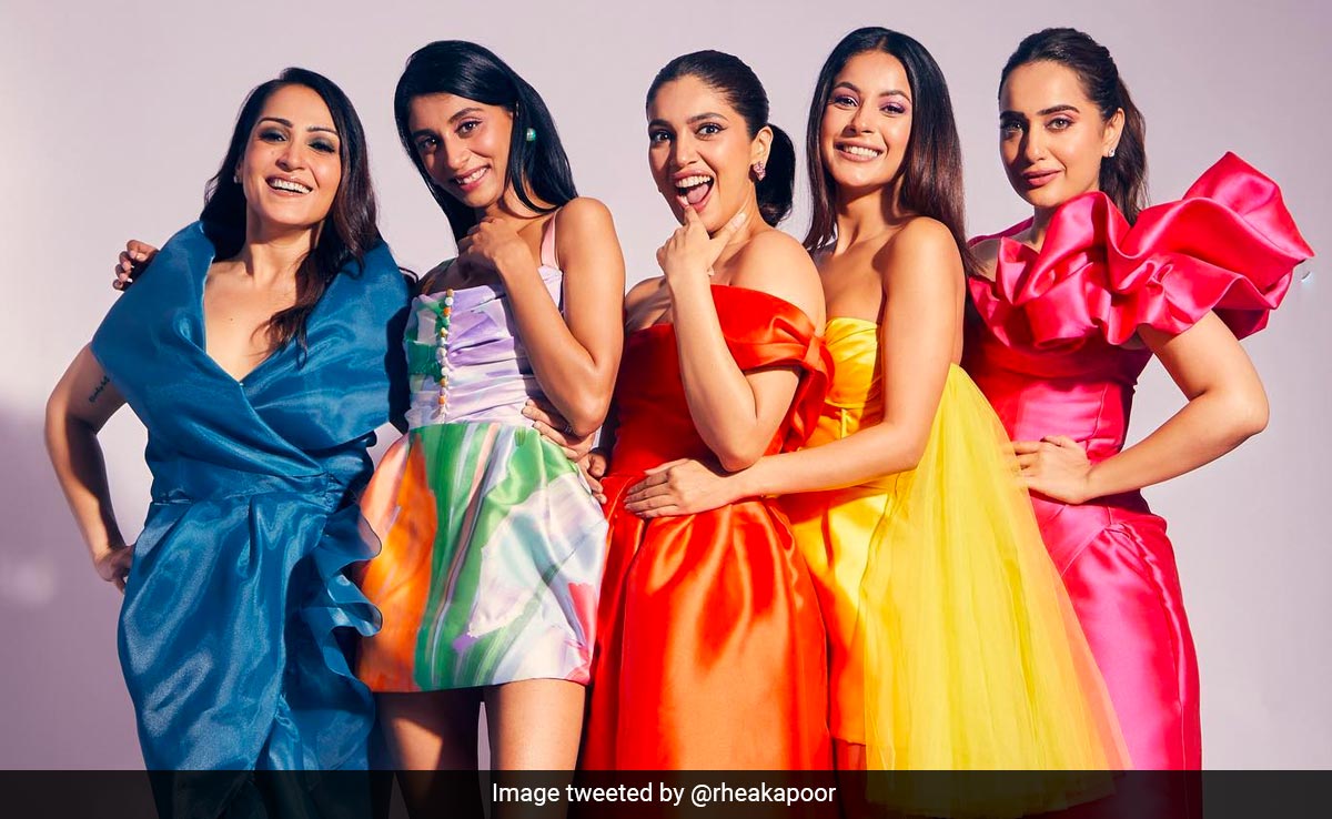 The <i>Thank You For Coming</i> Squad Are A "Chick Flick Rainbow" In Fabulous Gauri And Nainika Monochrome Looks