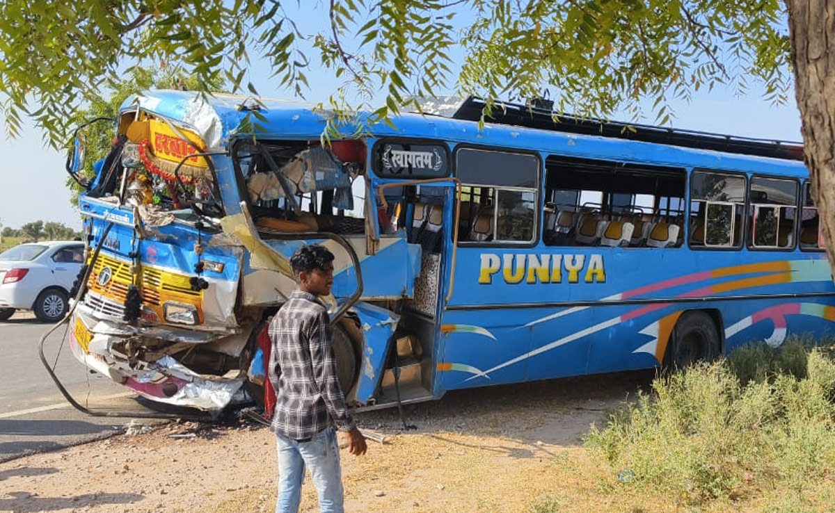 नागौर में दो अलग-अगल सड़क हादसों में 7 पैसंजरों की मौत, 20 से अधिक घायल