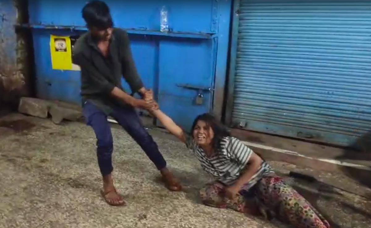 On Camera, Woman Kicked In Face, Assaulted With Rod; Had Infant With Her