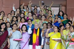 Women MPs' Vote Of Thanks For PM Modi After Quota Bill Clears Parliament Women MPs' Vote Of Thanks For PM Modi After Quota Bill Clears Parliament