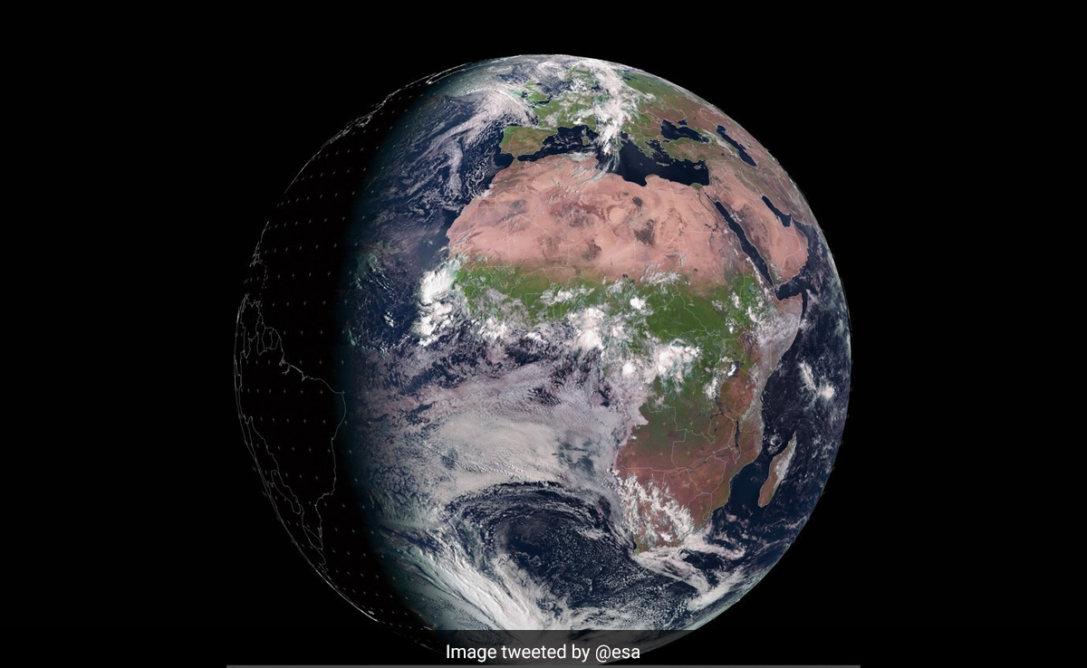 Earth's Photo Of Day And Night Split In Half Released By European Space Agency