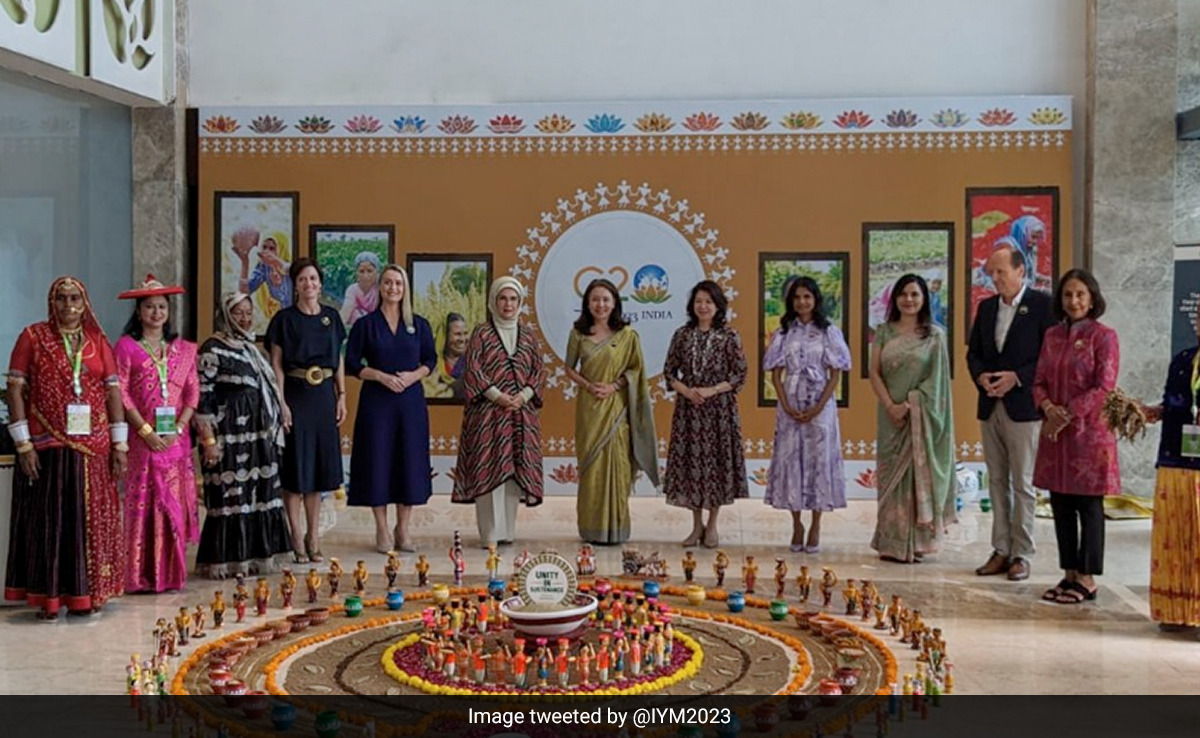 G20 First Spouses See Breakthroughs In Indian Agriculture At IARI, Enjoy Farm-To-Fork Millet Experience