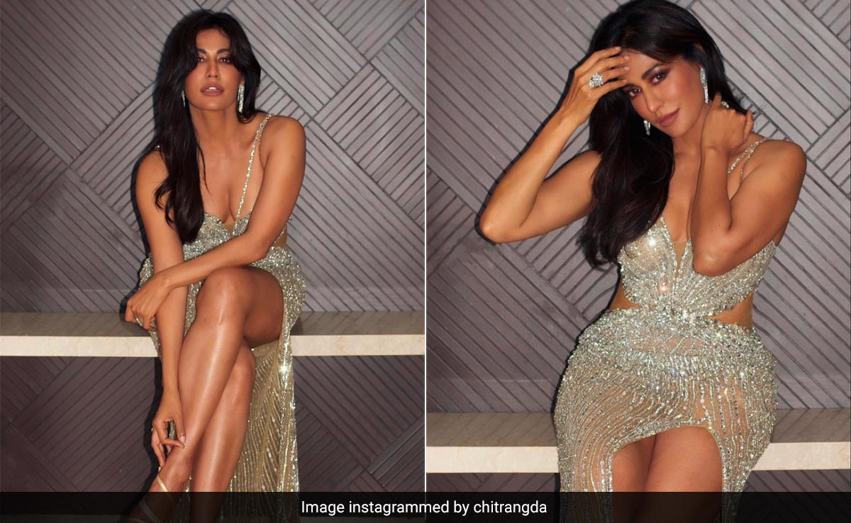 Chitrangda Singh's Gown Is Festive Wear With A Shimmery Twist