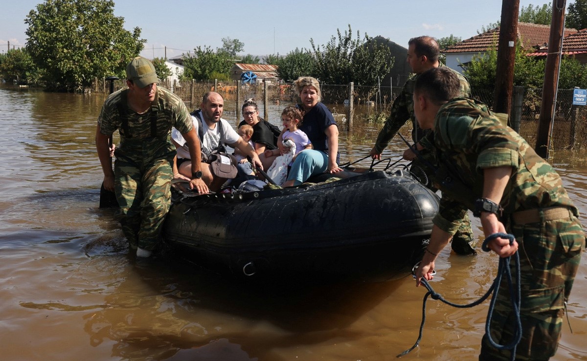 Receding Floodwaters In Central Greece Leave Massive Trail Of Destruction, Hundreds Trapped