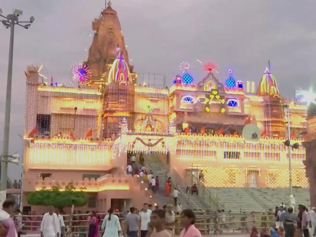 Mathura's Krishna Janmabhoomi Temple Lights Up On Janmashtami