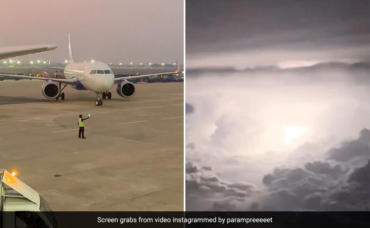 Viral Video Shows What Thunderstorms Look Like From Plane: "Fireworks In The Sky"