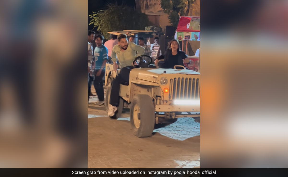 इस जीप को रोकने में हीरो भी हुआ फेल, हीरोइन की निकली जान, कैंची गाड़ी चलाता दिखा एक्टर- देखें वीडियो