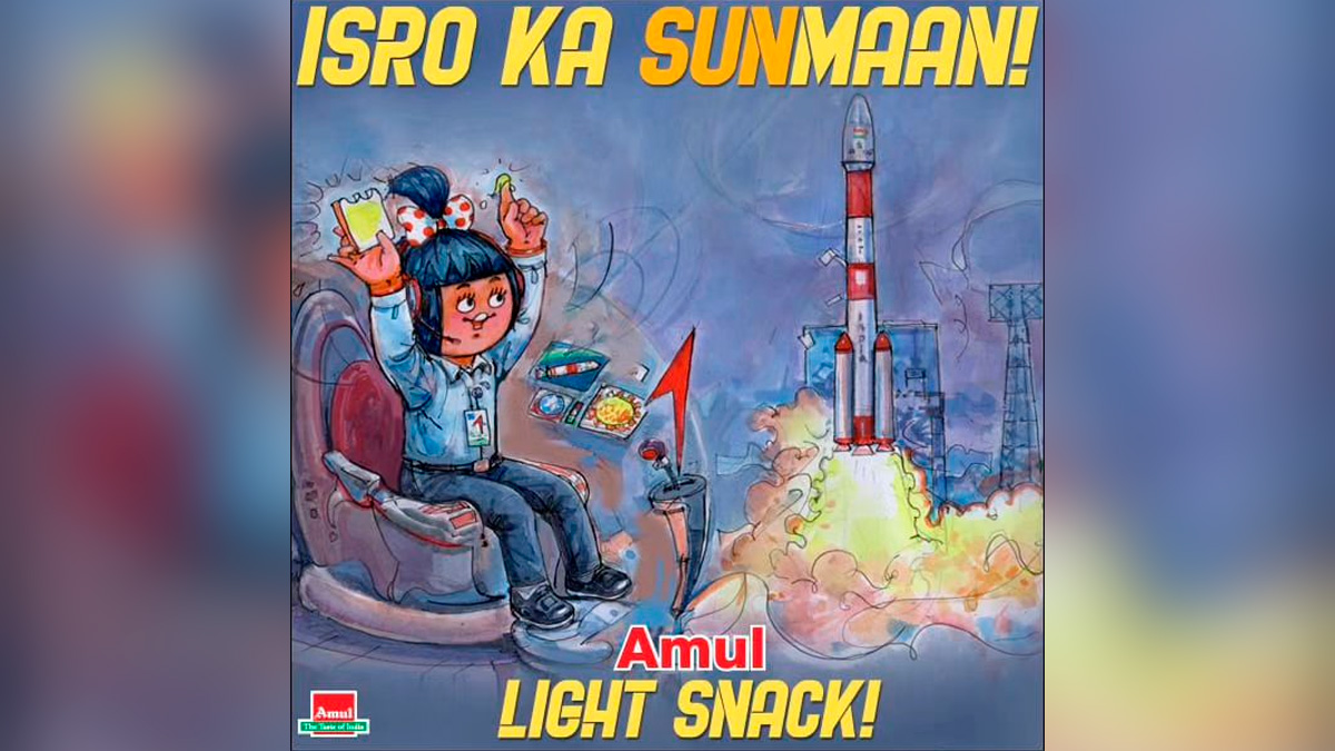 "ISRO Ka SunMaan": Amul Celebrates India's First Sun Mission Aditya L1