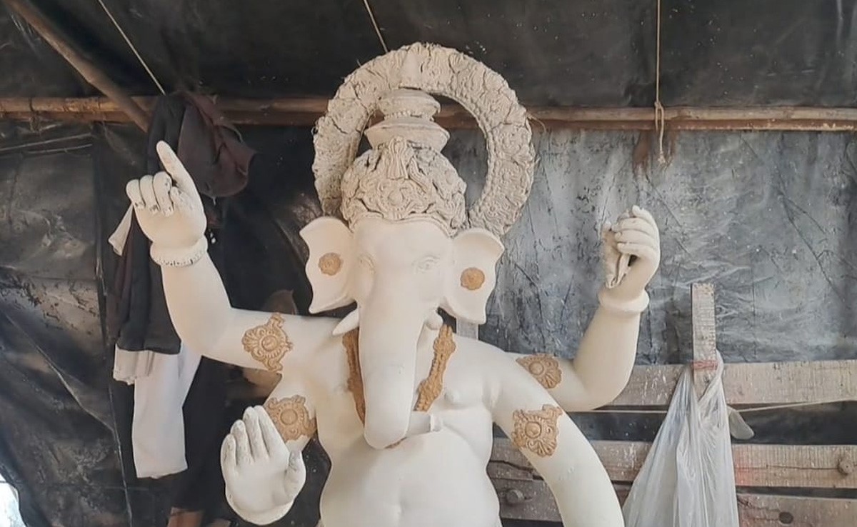 सागर में गणेशोत्सव की तैयारी शुरू : 25 से 30 फीसदी तक बढ़ गए गजानन की मूर्तियों के दाम