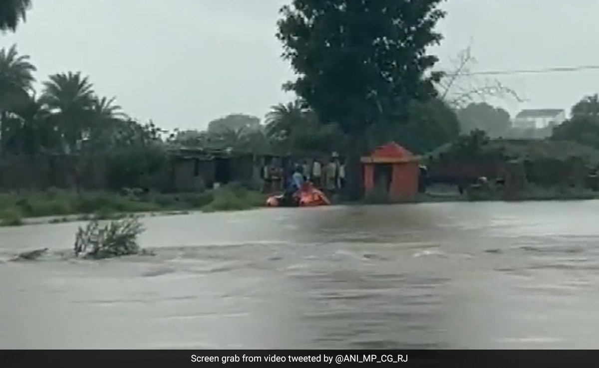 Heavy Rain In Indore Causes Waterlogging, Rescue Operations Underway
