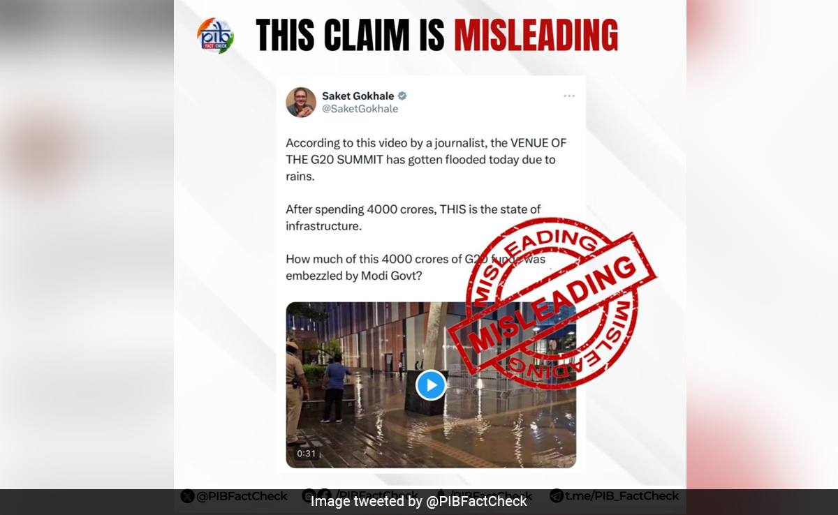 "Exaggerated, Misleading": Centre Slams Trinamool Leader's G20 Post