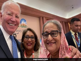 US President Joe Biden Takes Selfie With Bangladesh PM Sheikh Hasina At G20 Summit US President Joe Biden Takes Selfie With Bangladesh PM Sheikh Hasina At G20 Summit