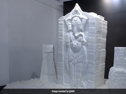 Eco-Friendly Ganesh Idol Made With 2,655 Kg Soap By Surat Artist Eco-Friendly Ganesh Idol Made With 2,655 Kg Soap By Surat Artist