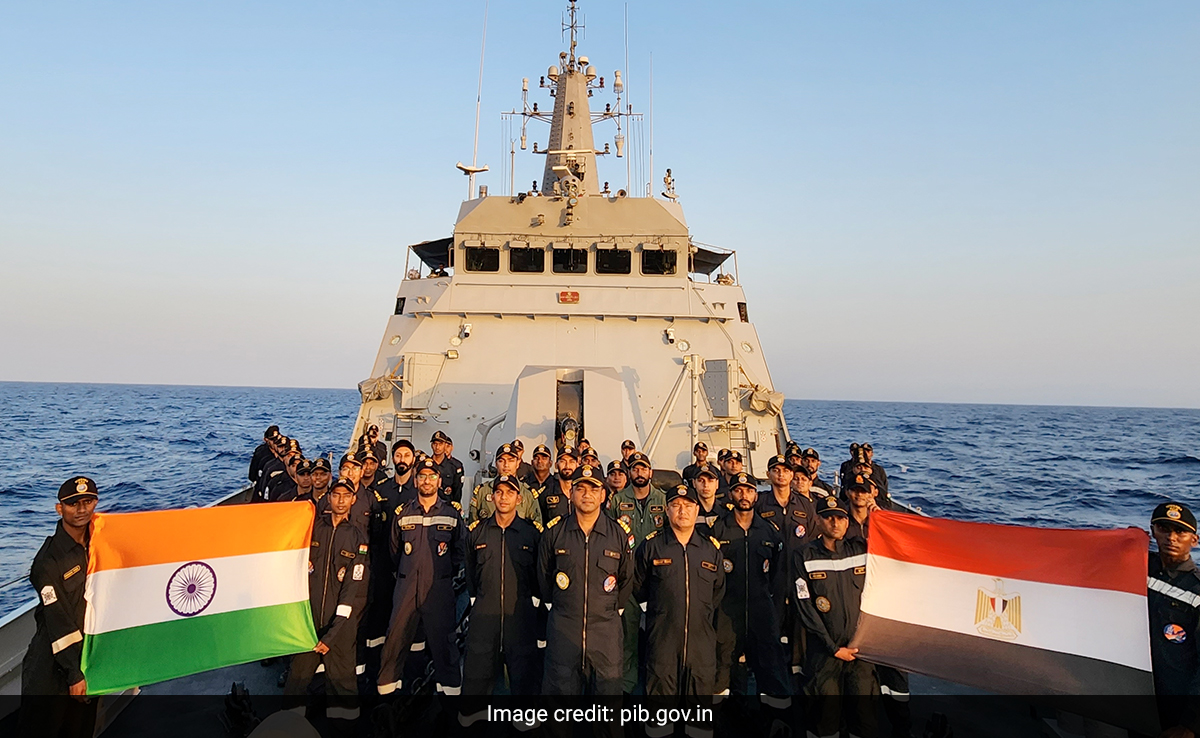 Pics: Indian Navy Ship Sumedha Arrives In Egypt For Exercise Bright Star-23