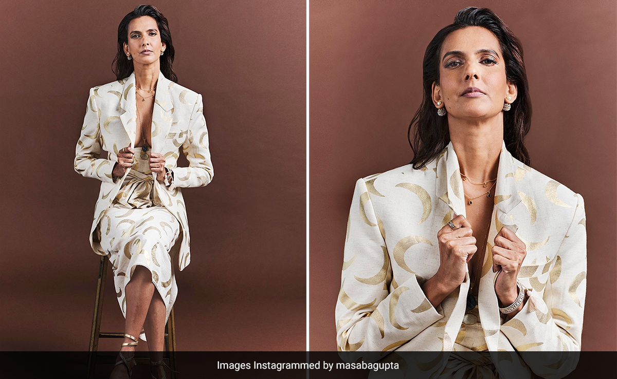 Poorna Jagannathan's Mooncrest Power Suit From The House Of Masaba Is Statement-Making