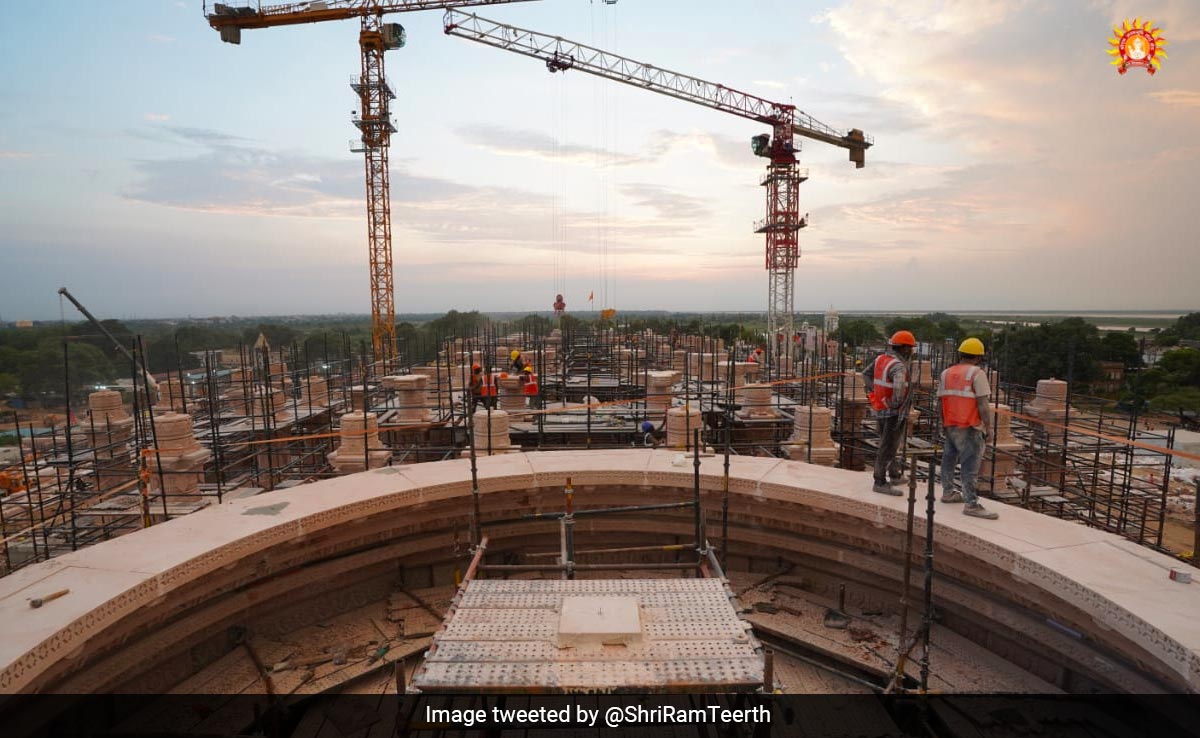 Ayodhya Ram Mandir Trust Shares Pics Of Under-Construction Temple