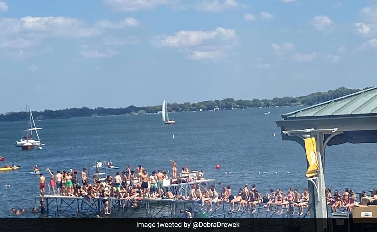 Caught On Camera: Dozens Of Students Plunge Into Lake As Pier Collapses In US