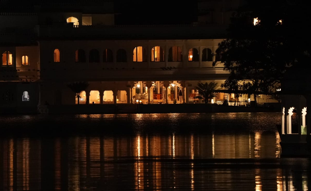 Parineeti Chopra And Raghav Chadha's Wedding Venue All Lit Up. See Night View