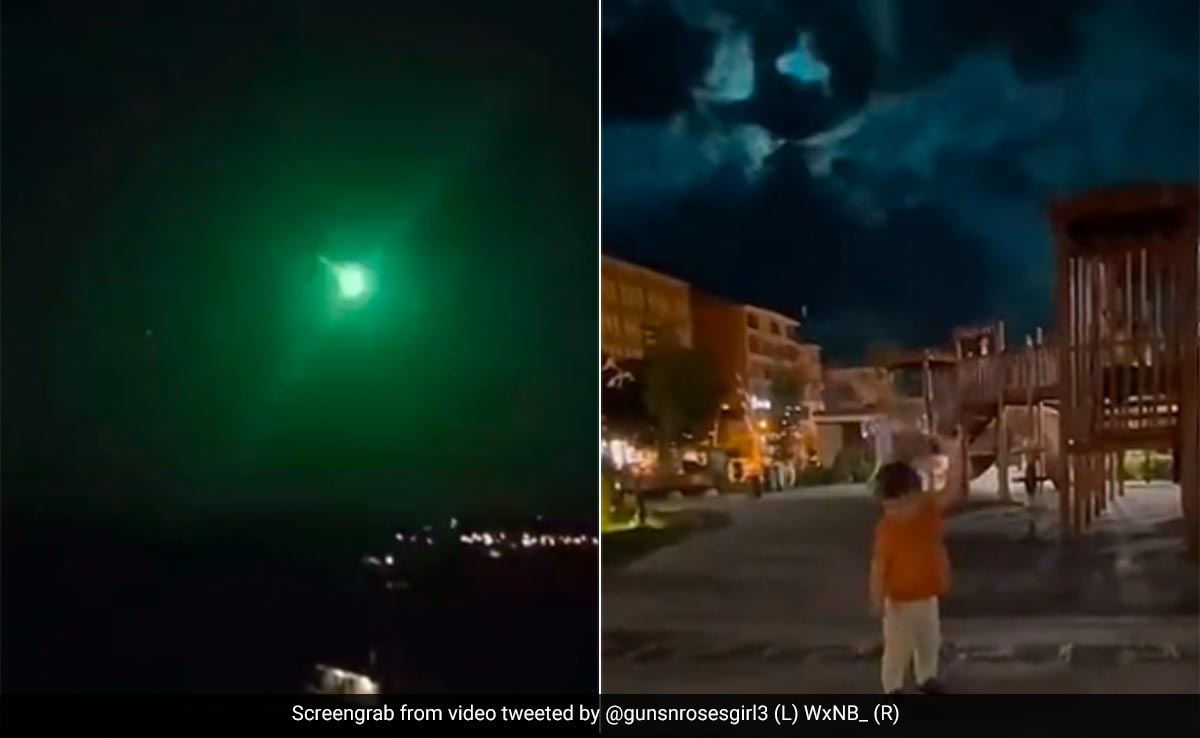 Watch: Spectacular Meteor Streaks Across Night Sky In Turkey, Turns It Green