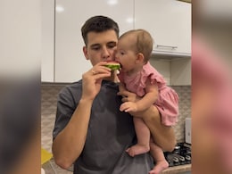 Viral Video: Baby Girl Jumps To Eat Watermelon; Internet Says, "So Cute"