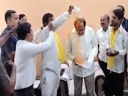 Video: Man Throws <i>Haldi</i> At Maharashtra Minister, Warns Chief Minister Video: Man Throws <i>Haldi</i> At Maharashtra Minister, Warns Chief Minister